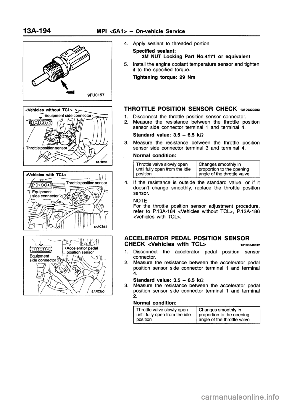 MITSUBISHI GALANT 1997 8.G Workshop Manual MITSUBISHI GALANT 1997 8.G Workshop Manual