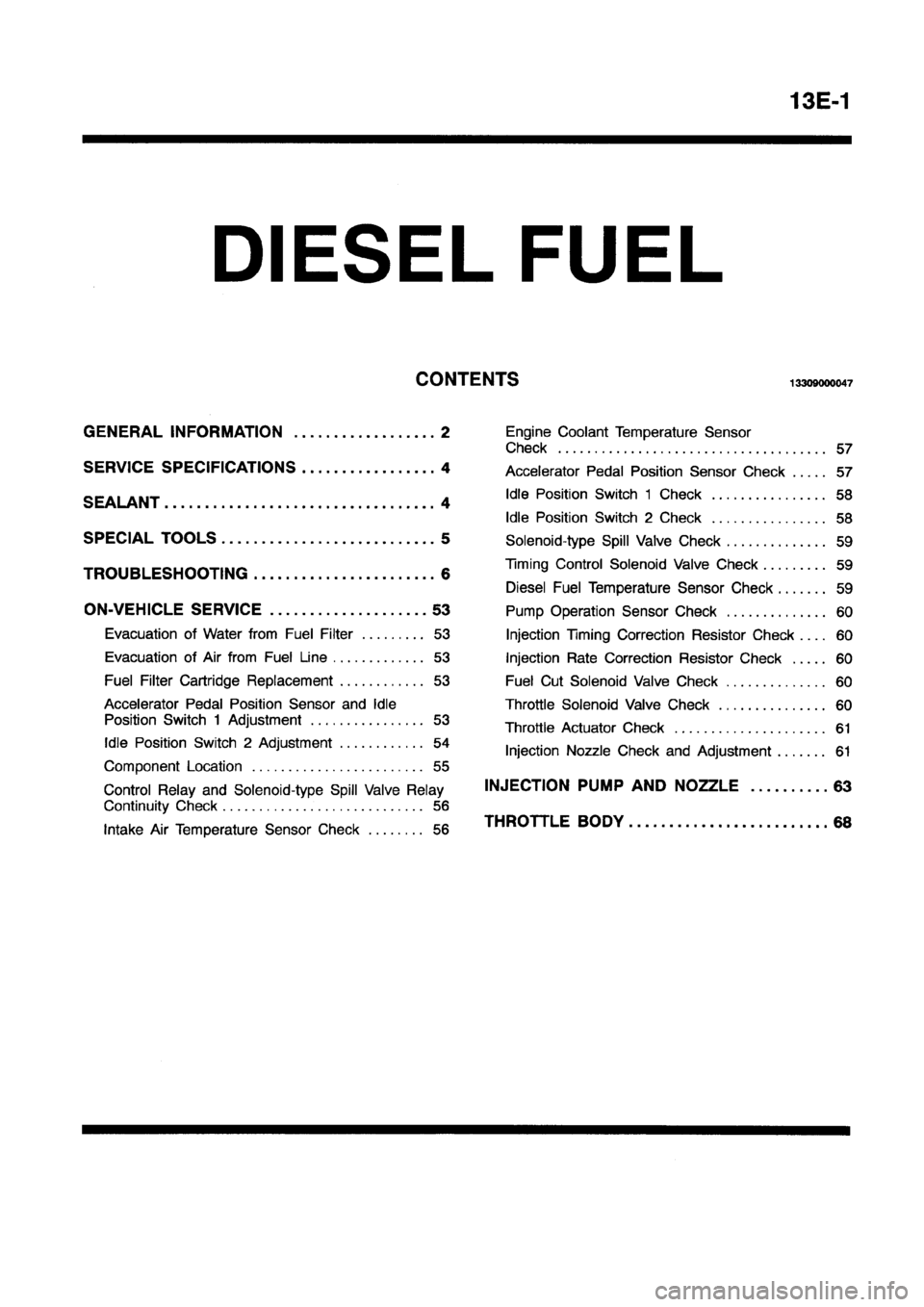 MITSUBISHI GALANT 1997 8.G Workshop Manual MITSUBISHI GALANT 1997 8.G Workshop Manual