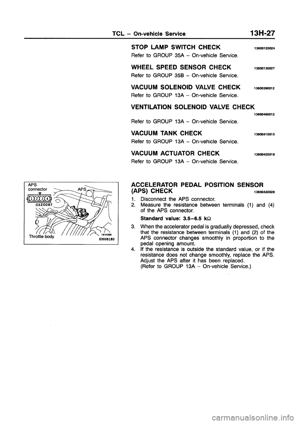 MITSUBISHI GALANT 1997 8.G Workshop Manual MITSUBISHI GALANT 1997 8.G Workshop Manual
