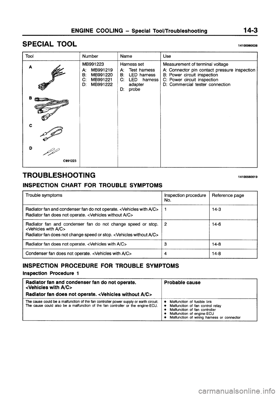 MITSUBISHI GALANT 1997 8.G Workshop Manual 