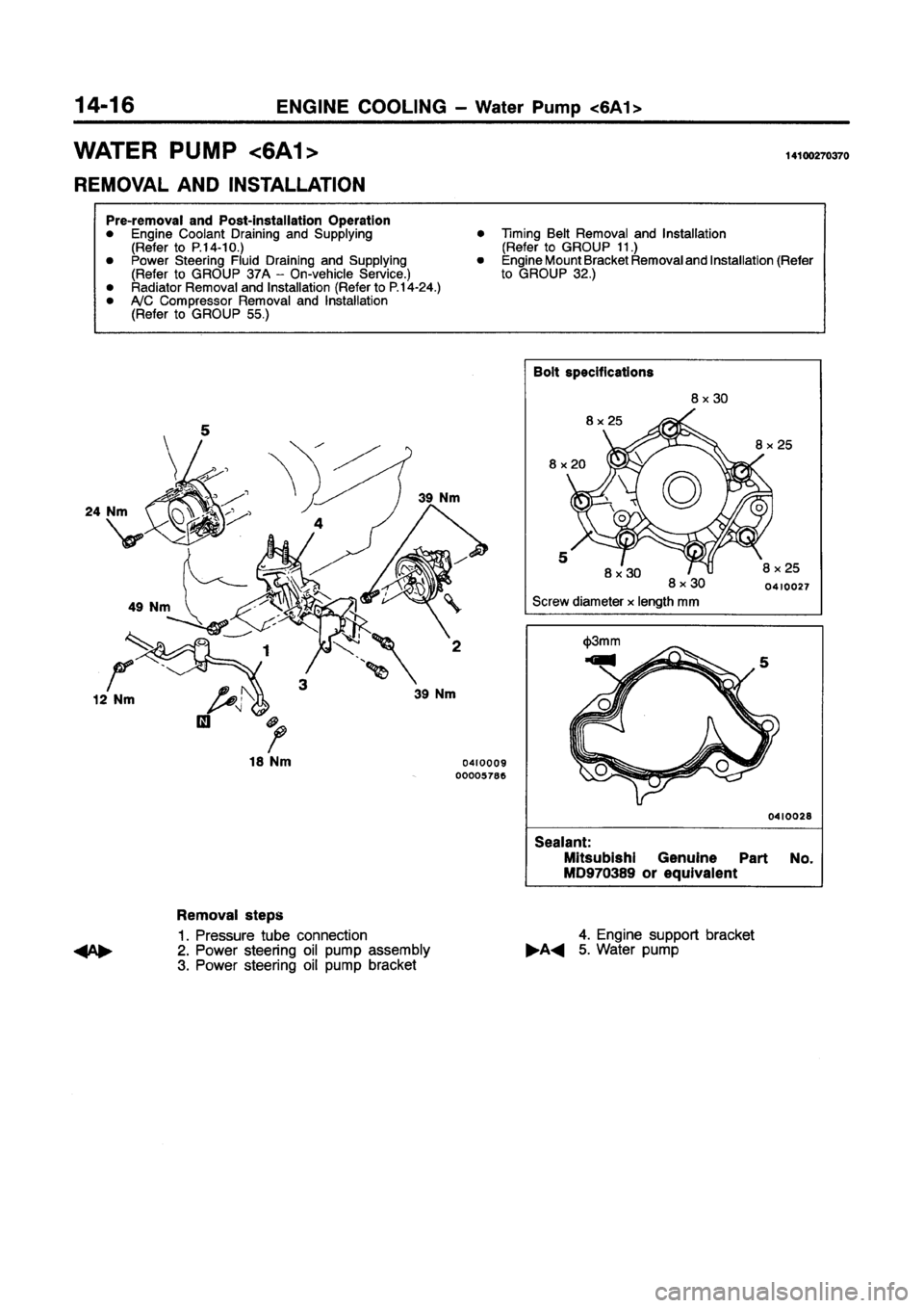 MITSUBISHI GALANT 1997 8.G Workshop Manual MITSUBISHI GALANT 1997 8.G Workshop Manual