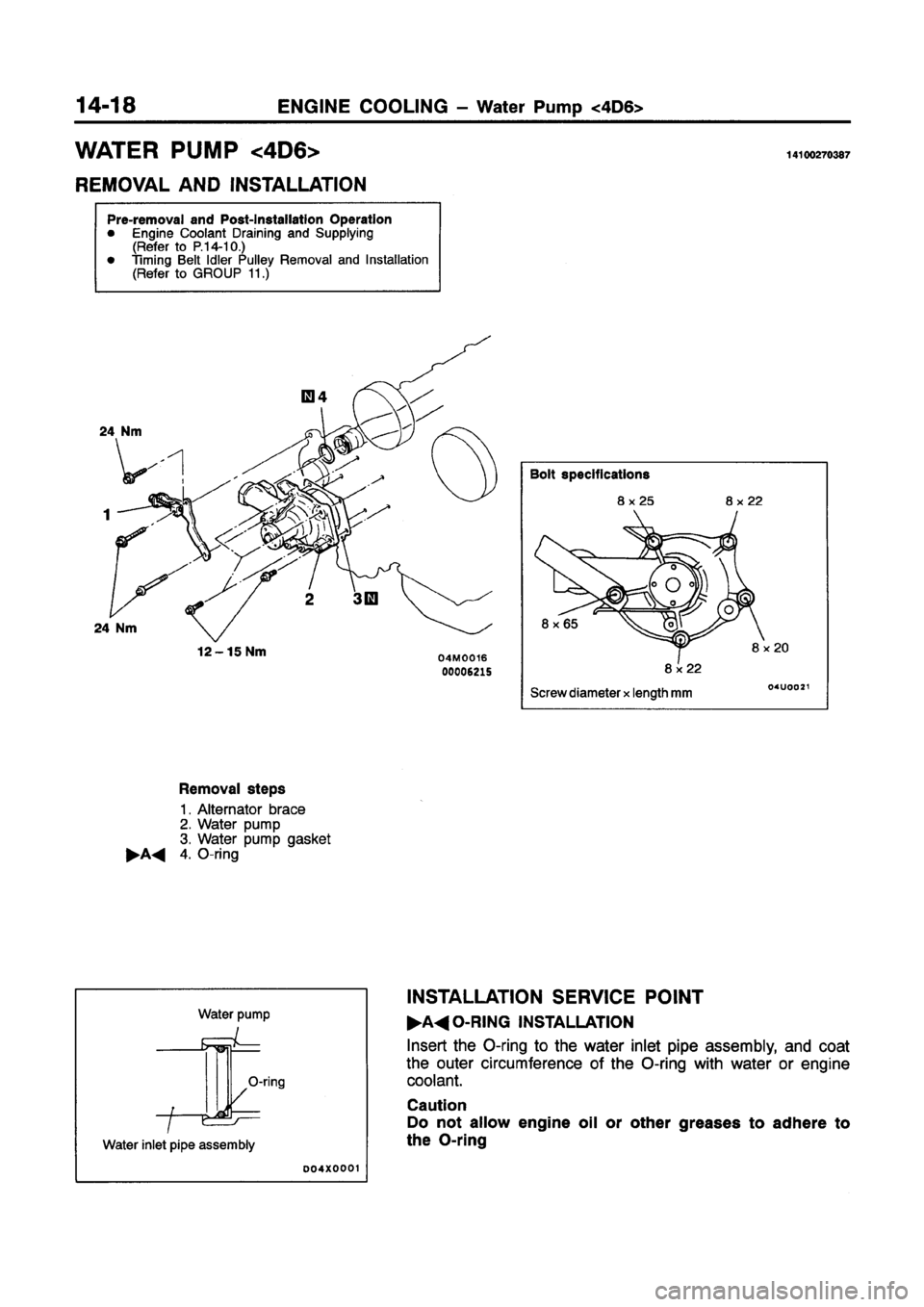 MITSUBISHI GALANT 1997 8.G Workshop Manual MITSUBISHI GALANT 1997 8.G Workshop Manual