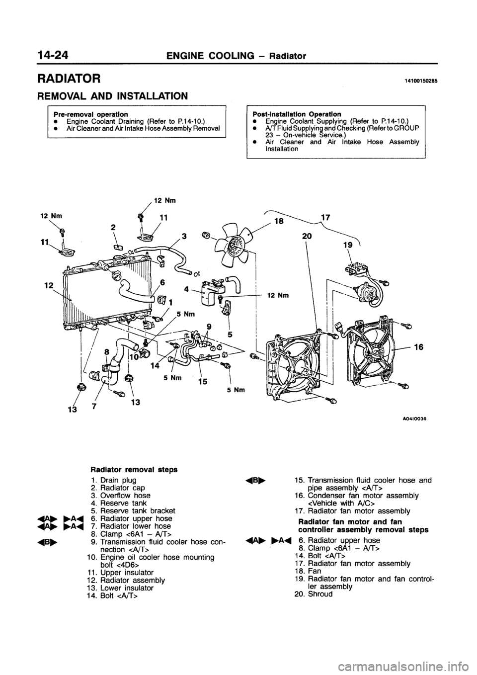 MITSUBISHI GALANT 1997 8.G Workshop Manual MITSUBISHI GALANT 1997 8.G Workshop Manual