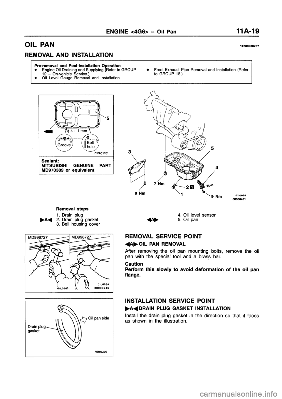 MITSUBISHI GALANT 1997 8.G Repair Manual MITSUBISHI GALANT 1997 8.G Repair Manual