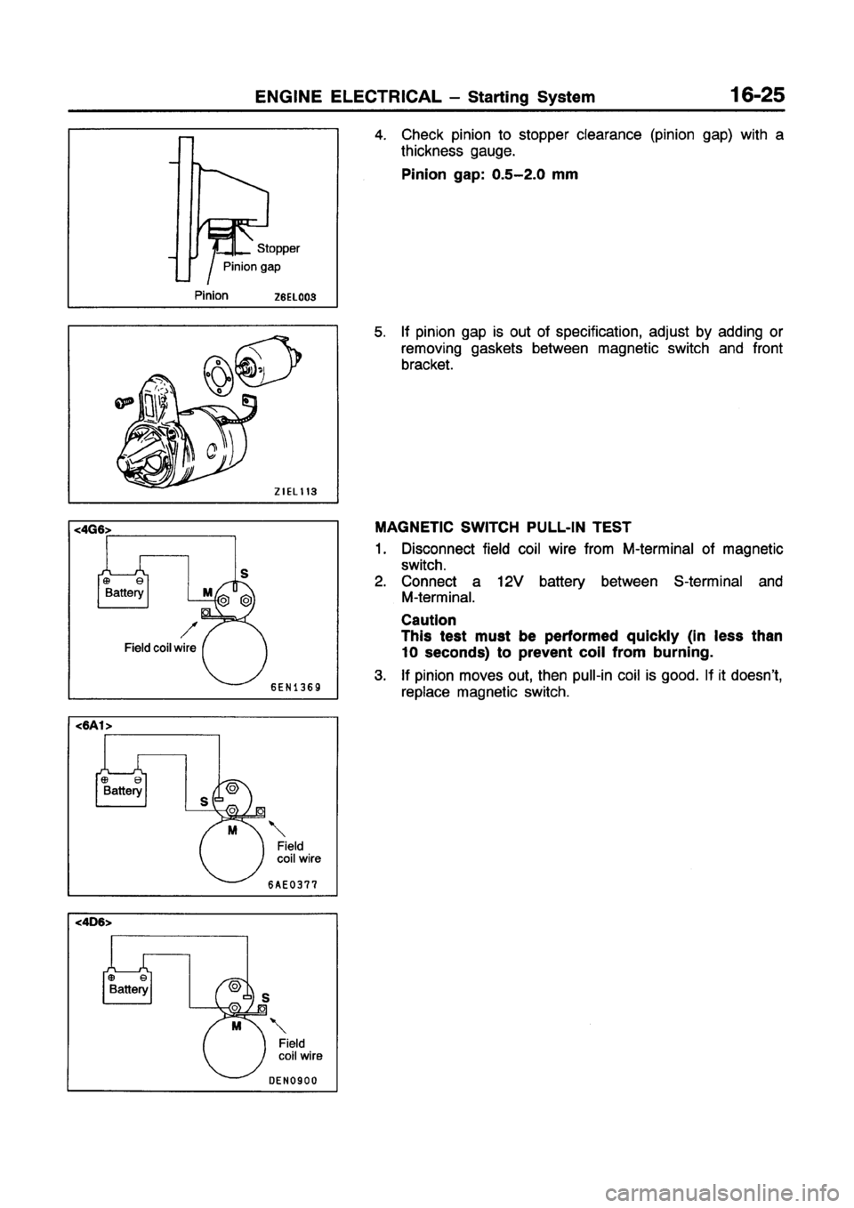 MITSUBISHI GALANT 1997 8.G Workshop Manual 