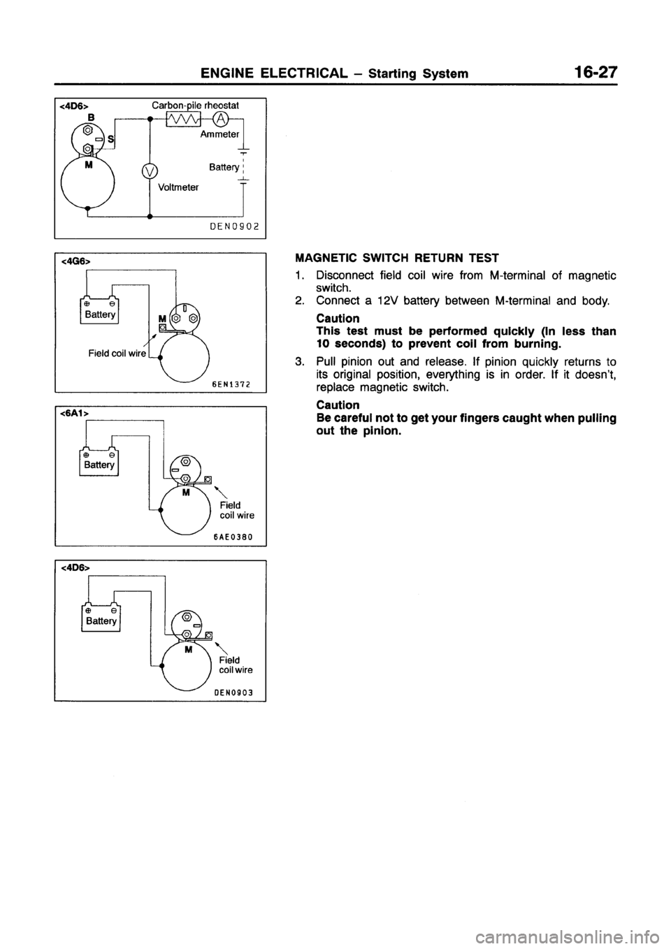 MITSUBISHI GALANT 1997 8.G Workshop Manual 