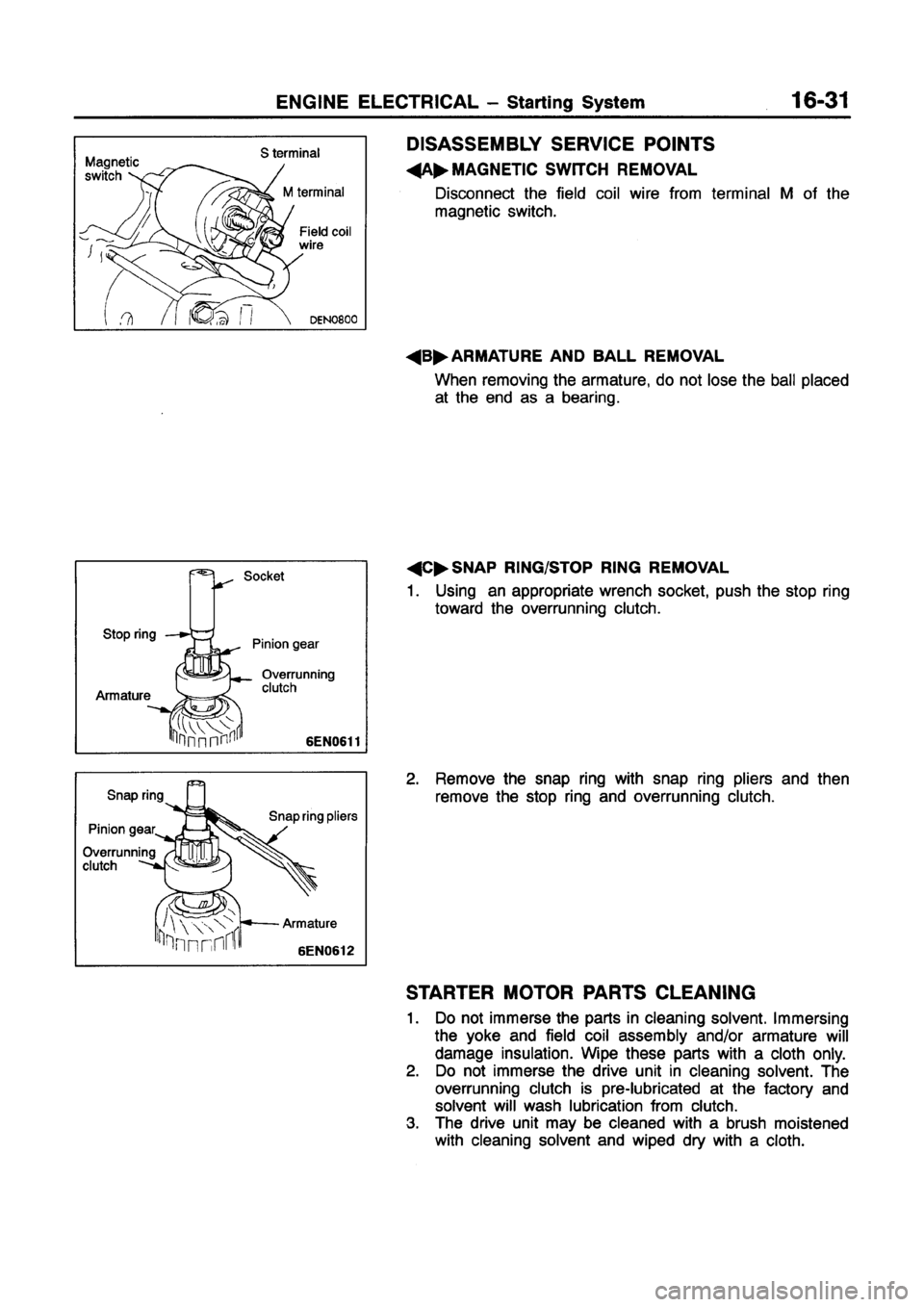 MITSUBISHI GALANT 1997 8.G Workshop Manual 