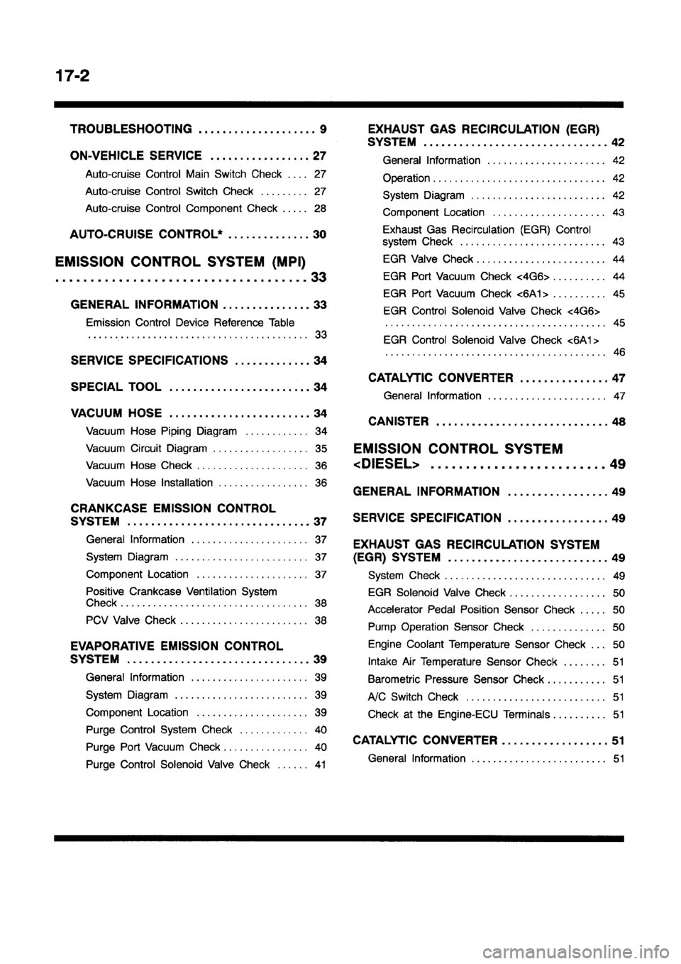 MITSUBISHI GALANT 1997 8.G Workshop Manual MITSUBISHI GALANT 1997 8.G Workshop Manual