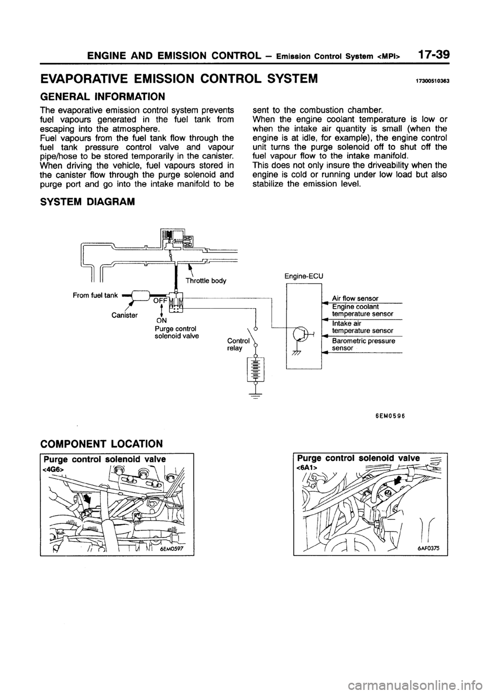 MITSUBISHI GALANT 1997 8.G Workshop Manual MITSUBISHI GALANT 1997 8.G Workshop Manual