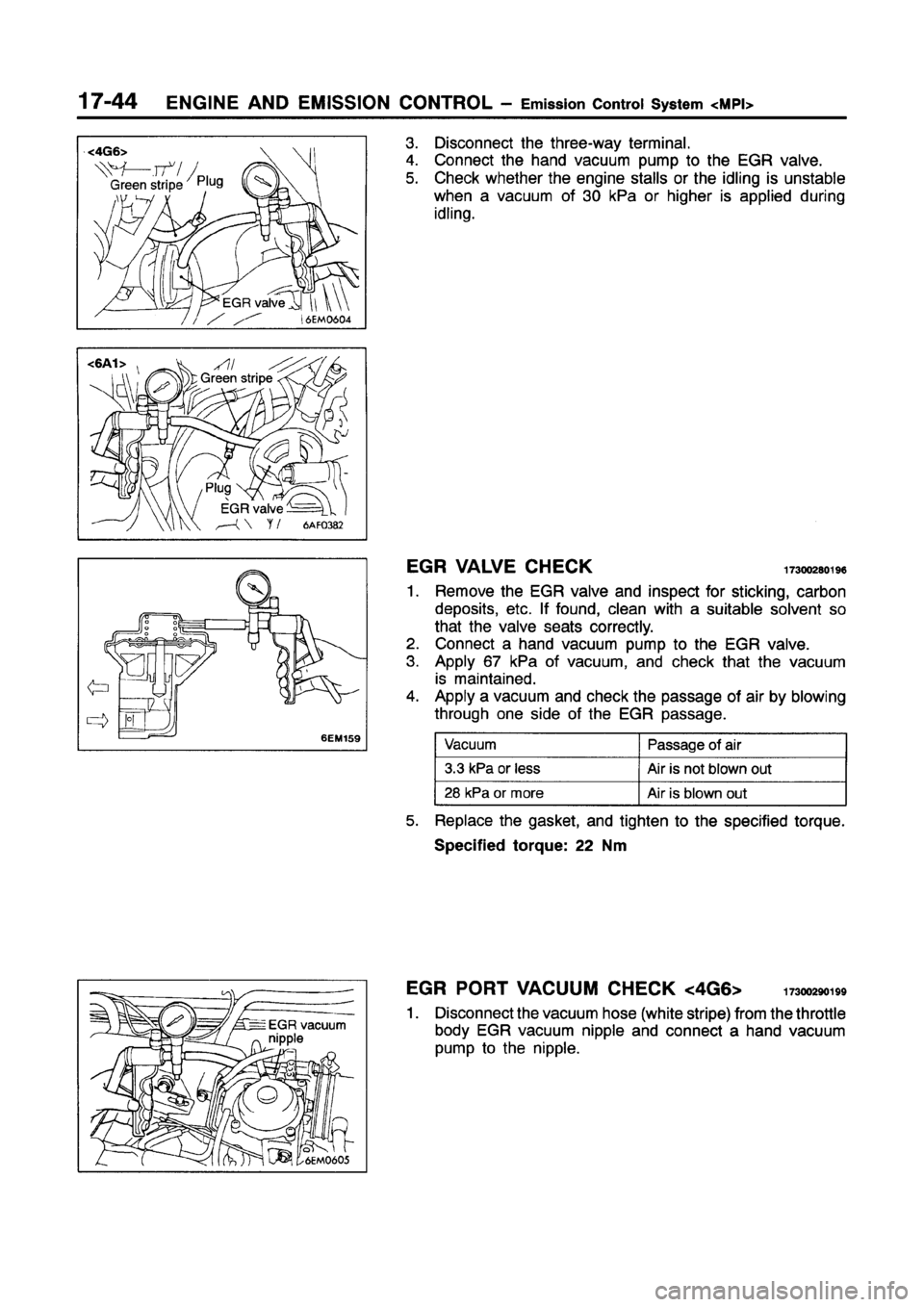 MITSUBISHI GALANT 1997 8.G Workshop Manual 