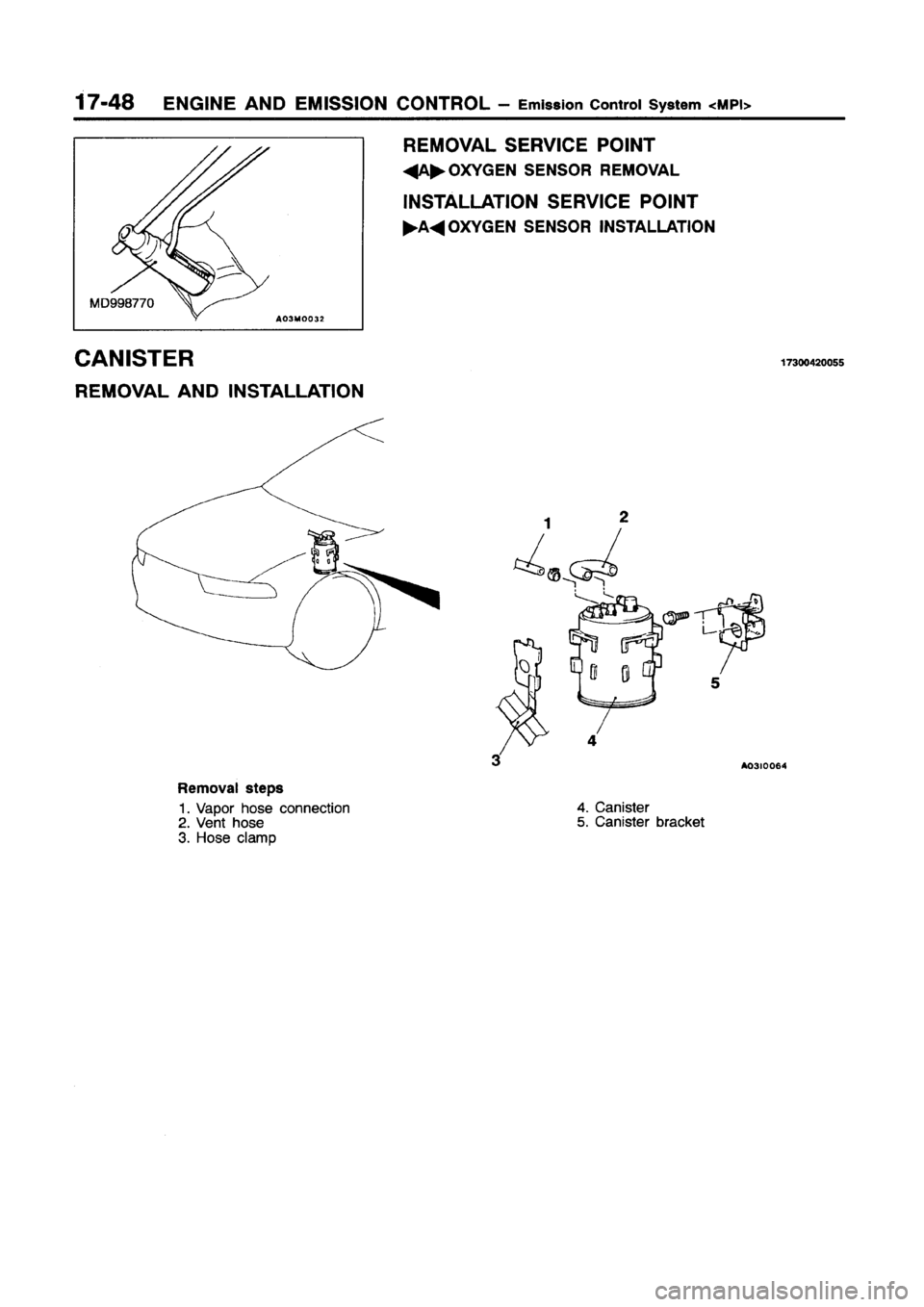 MITSUBISHI GALANT 1997 8.G Workshop Manual 