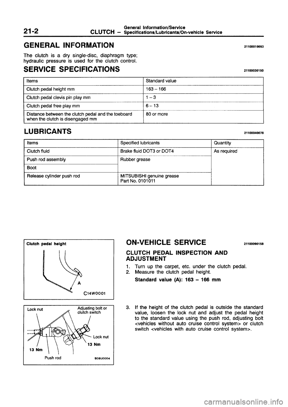 MITSUBISHI GALANT 1997 8.G Workshop Manual MITSUBISHI GALANT 1997 8.G Workshop Manual