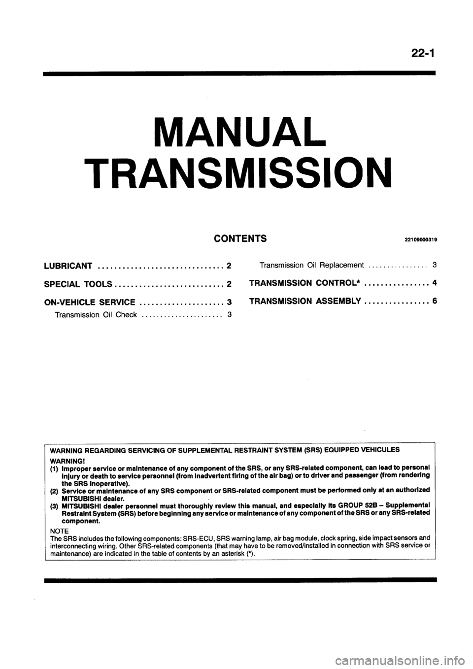 MITSUBISHI GALANT 1997 8.G Workshop Manual MITSUBISHI GALANT 1997 8.G Workshop Manual