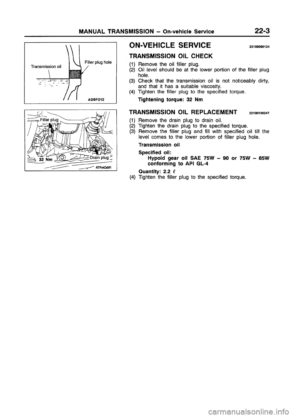 MITSUBISHI GALANT 1997 8.G Workshop Manual 
