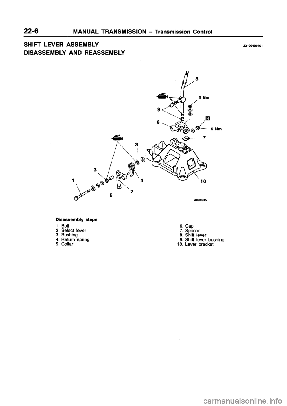 MITSUBISHI GALANT 1997 8.G Workshop Manual 