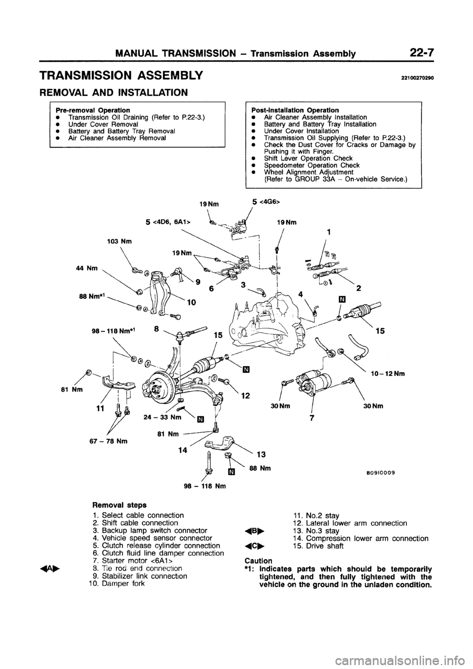 MITSUBISHI GALANT 1997 8.G Workshop Manual 