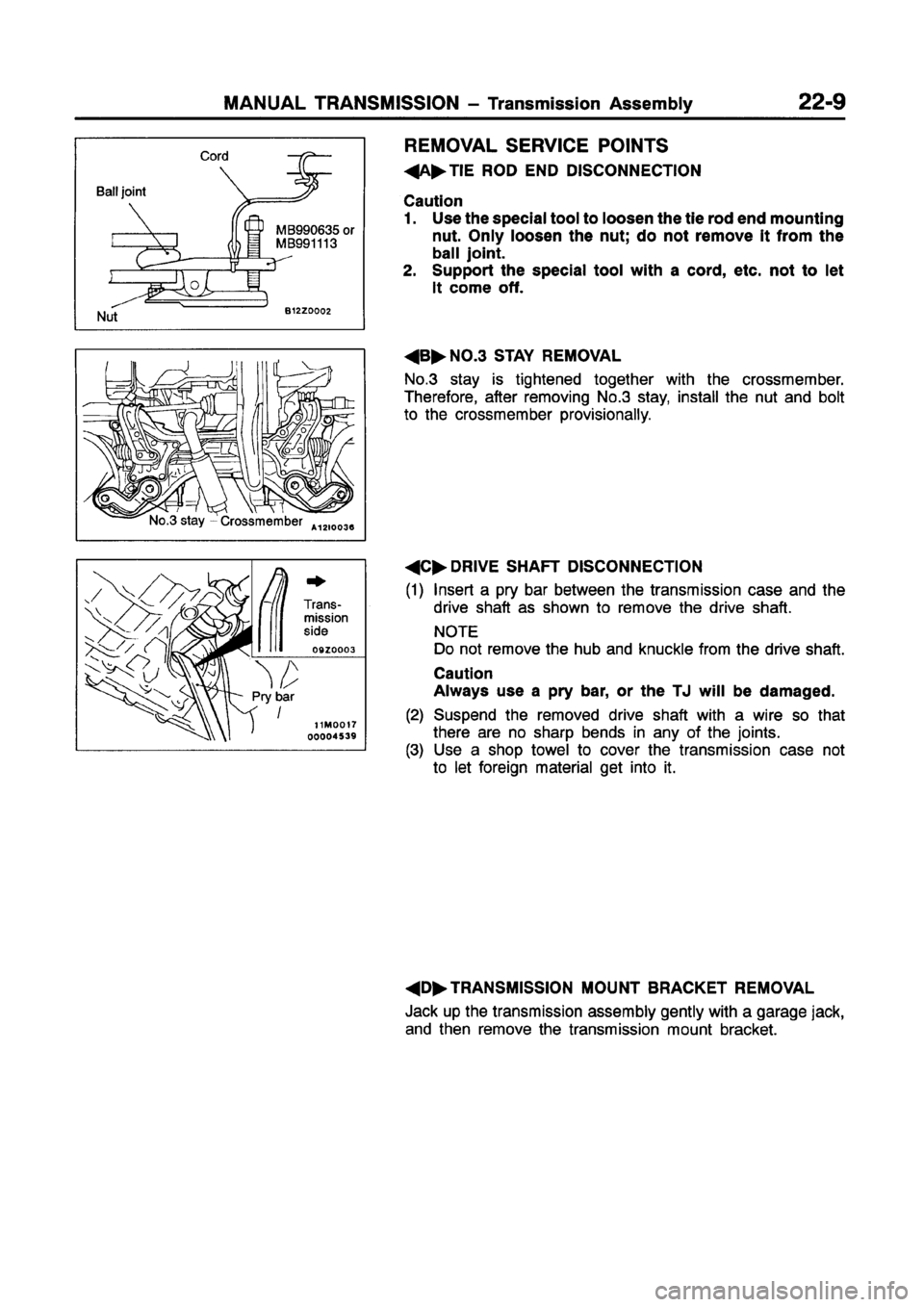 MITSUBISHI GALANT 1997 8.G Workshop Manual 