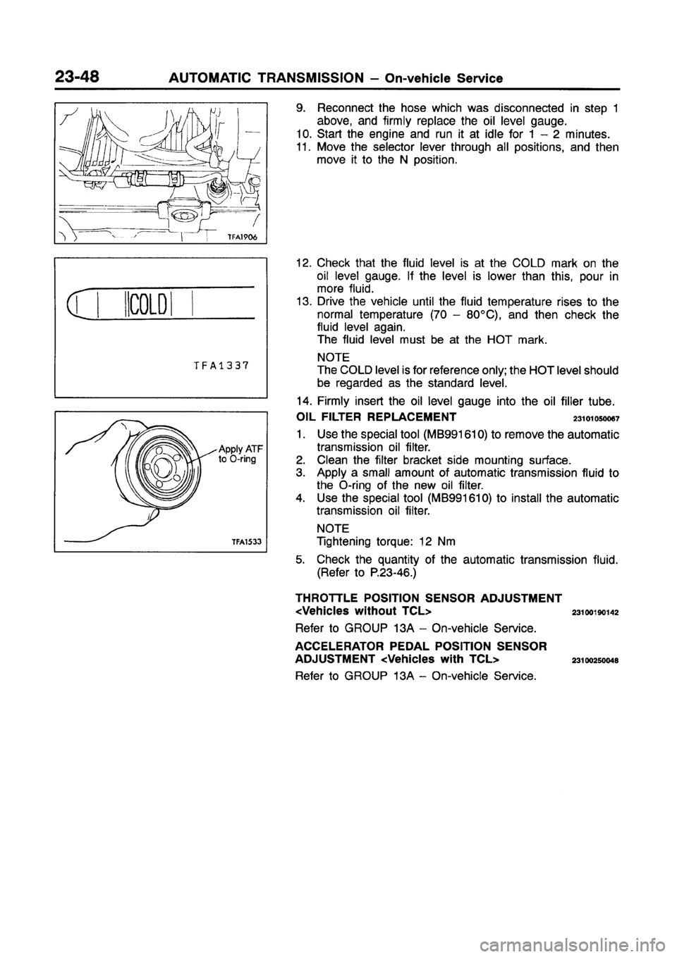 MITSUBISHI GALANT 1997 8.G Workshop Manual MITSUBISHI GALANT 1997 8.G Workshop Manual