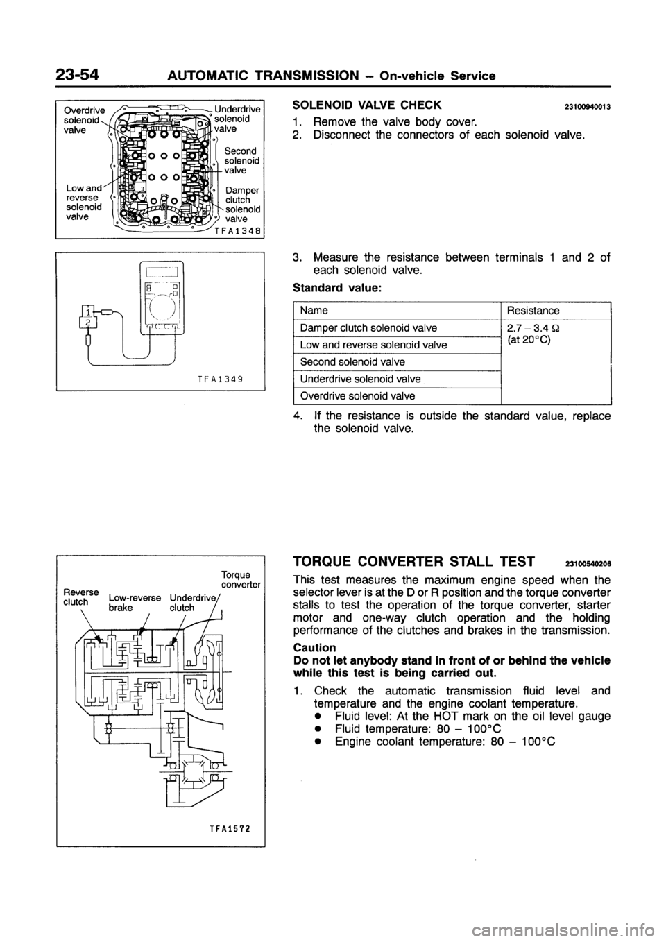 MITSUBISHI GALANT 1997 8.G Workshop Manual 