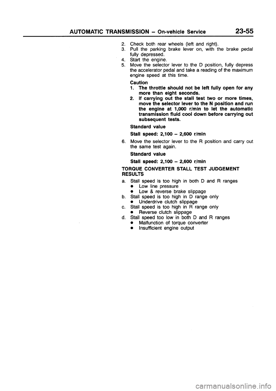 MITSUBISHI GALANT 1997 8.G Workshop Manual 
