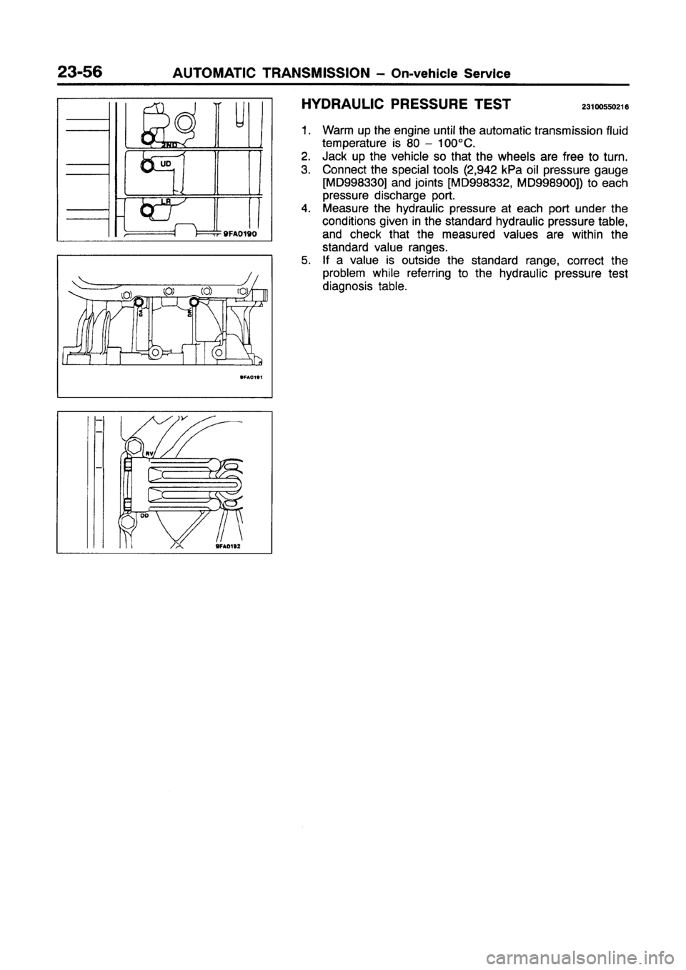 MITSUBISHI GALANT 1997 8.G Workshop Manual 