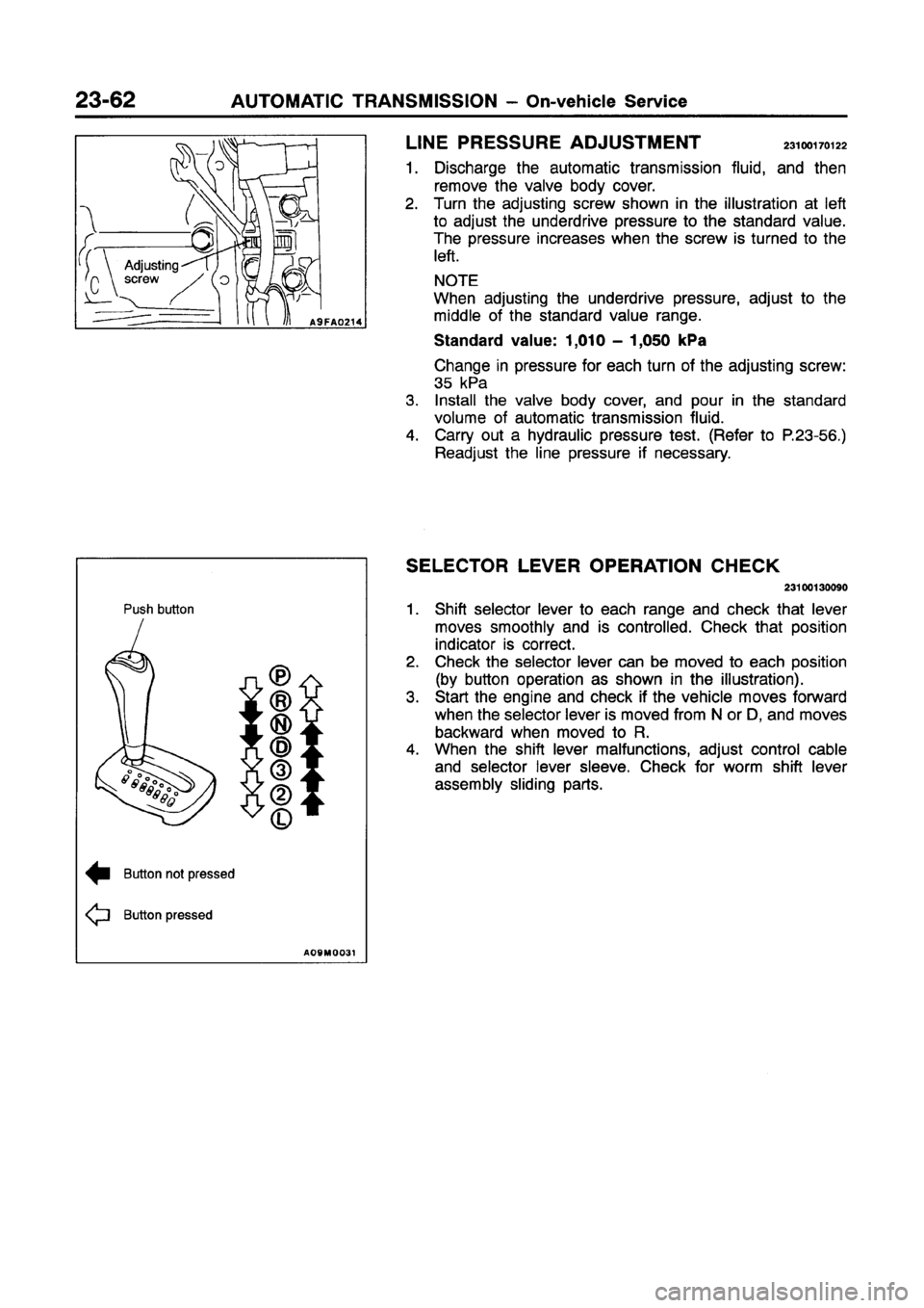 MITSUBISHI GALANT 1997 8.G Workshop Manual 