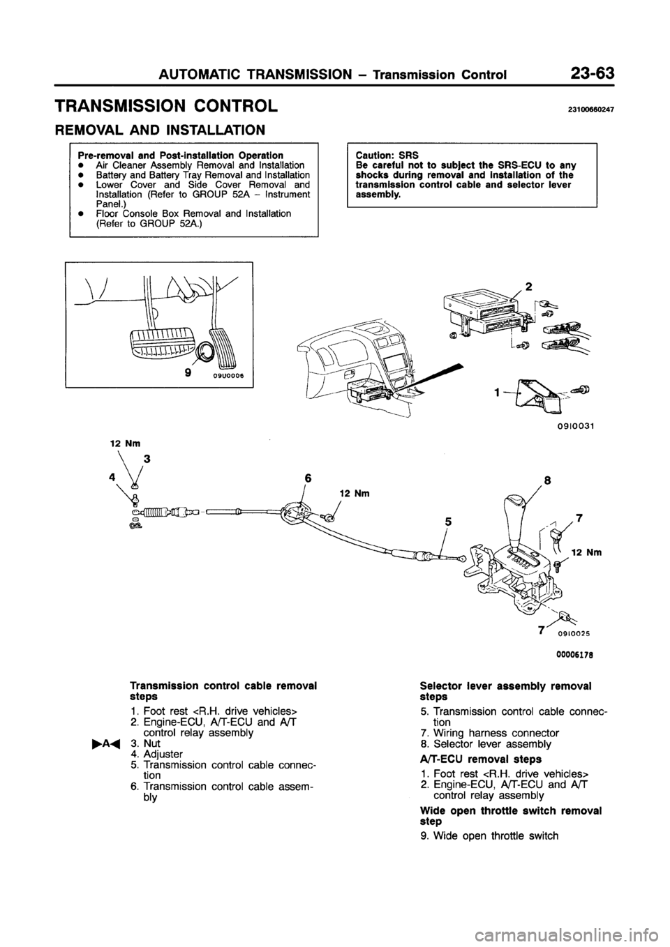 MITSUBISHI GALANT 1997 8.G Workshop Manual MITSUBISHI GALANT 1997 8.G Workshop Manual
