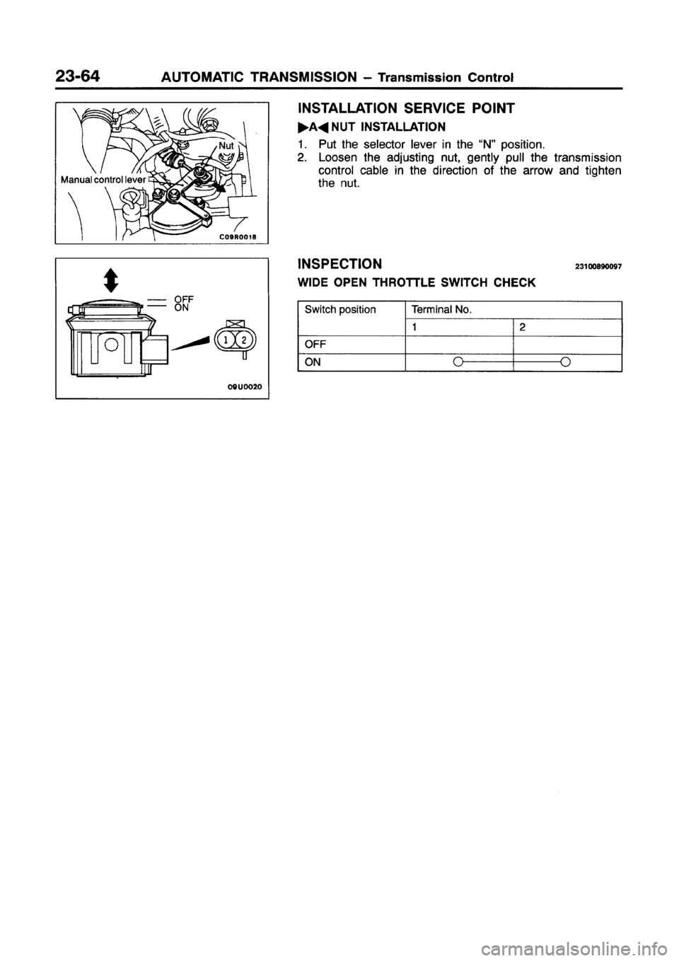 MITSUBISHI GALANT 1997 8.G Workshop Manual MITSUBISHI GALANT 1997 8.G Workshop Manual