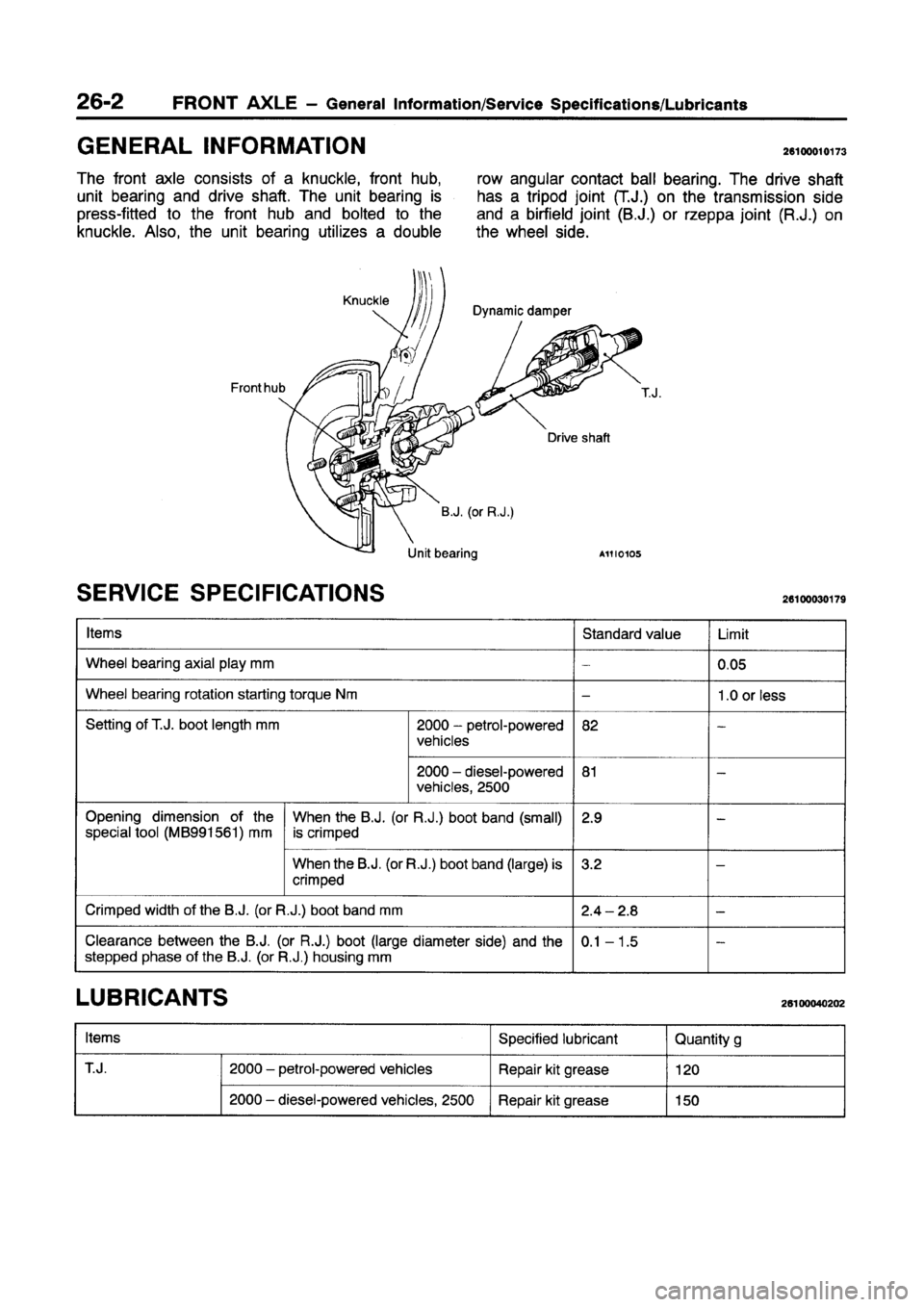 MITSUBISHI GALANT 1997 8.G Workshop Manual MITSUBISHI GALANT 1997 8.G Workshop Manual