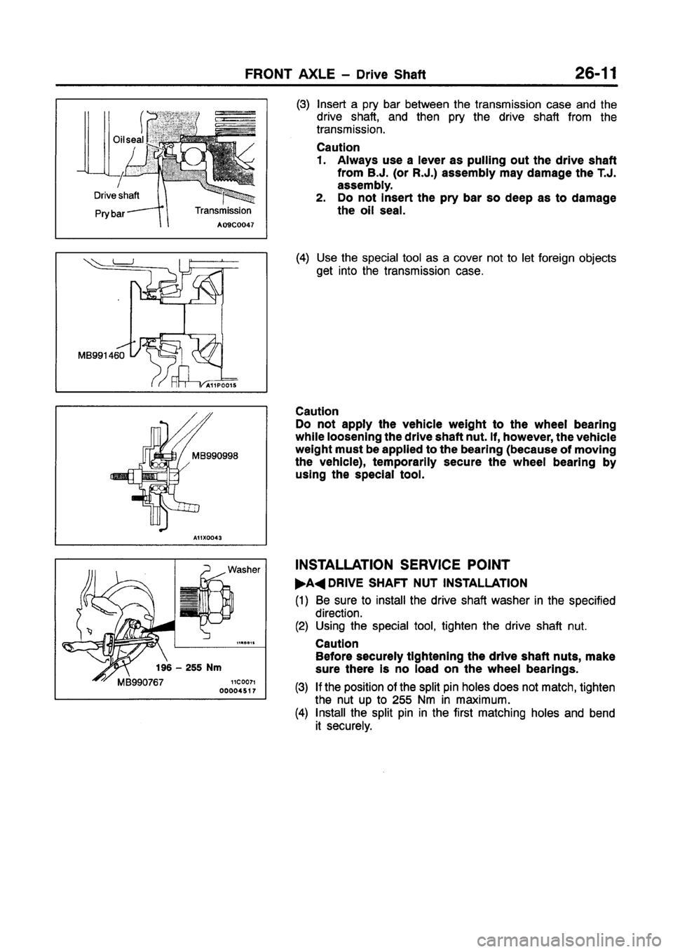 MITSUBISHI GALANT 1997 8.G Workshop Manual MITSUBISHI GALANT 1997 8.G Workshop Manual