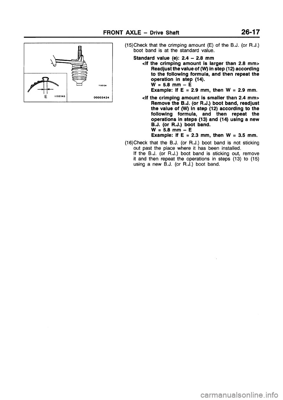MITSUBISHI GALANT 1997 8.G Workshop Manual 