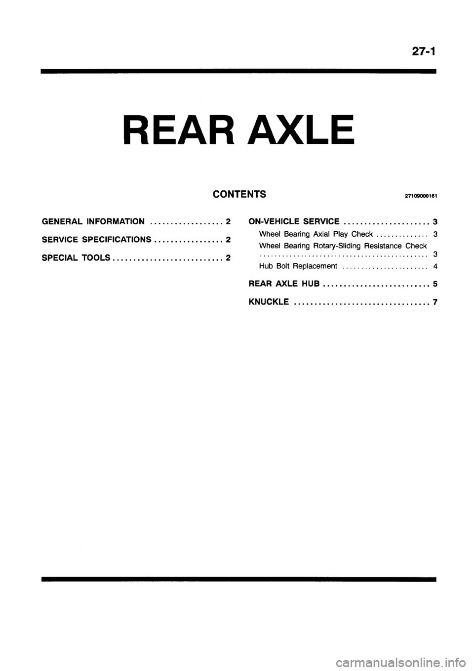 MITSUBISHI GALANT 1997 8.G Workshop Manual 