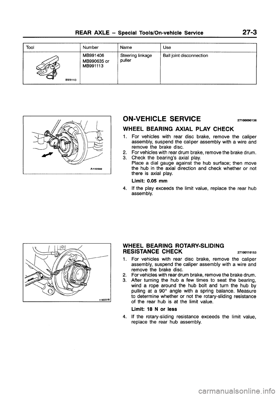 MITSUBISHI GALANT 1997 8.G Workshop Manual 