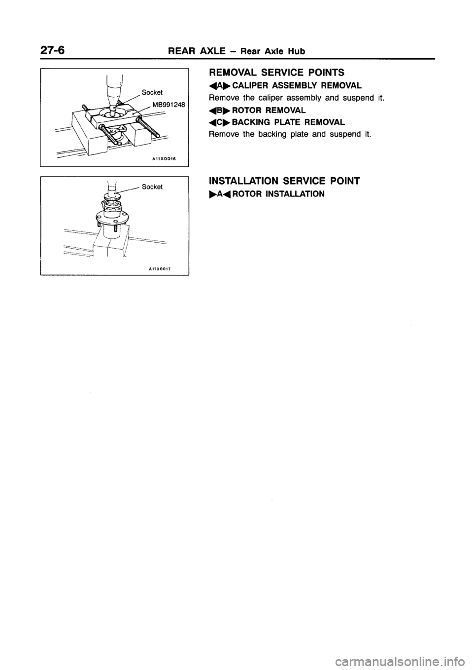 MITSUBISHI GALANT 1997 8.G Workshop Manual 