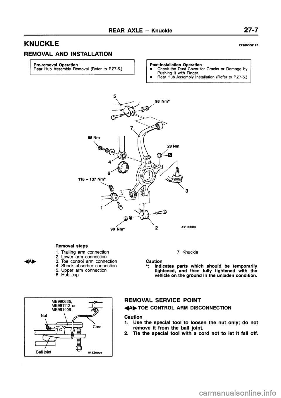 MITSUBISHI GALANT 1997 8.G Workshop Manual MITSUBISHI GALANT 1997 8.G Workshop Manual