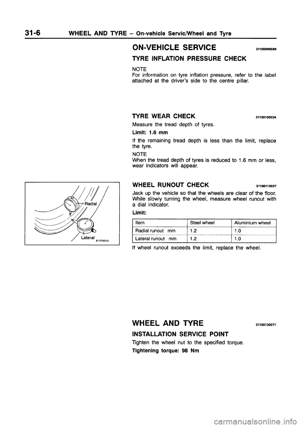MITSUBISHI GALANT 1997 8.G Workshop Manual MITSUBISHI GALANT 1997 8.G Workshop Manual