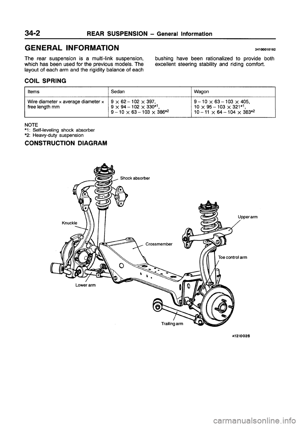 MITSUBISHI GALANT 1997 8.G Workshop Manual 