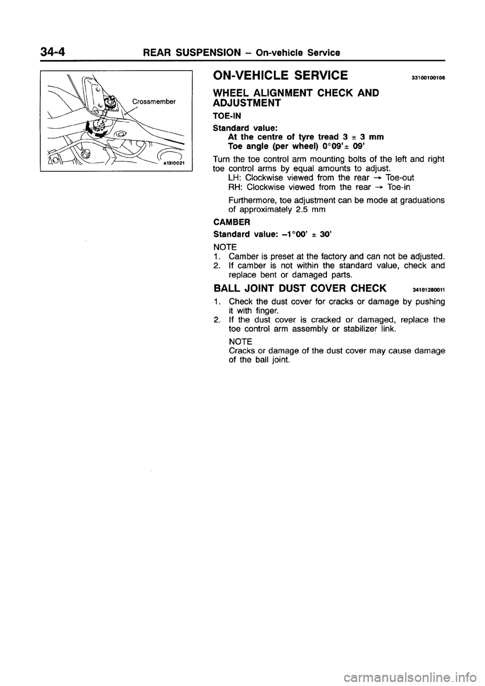 MITSUBISHI GALANT 1997 8.G Workshop Manual 