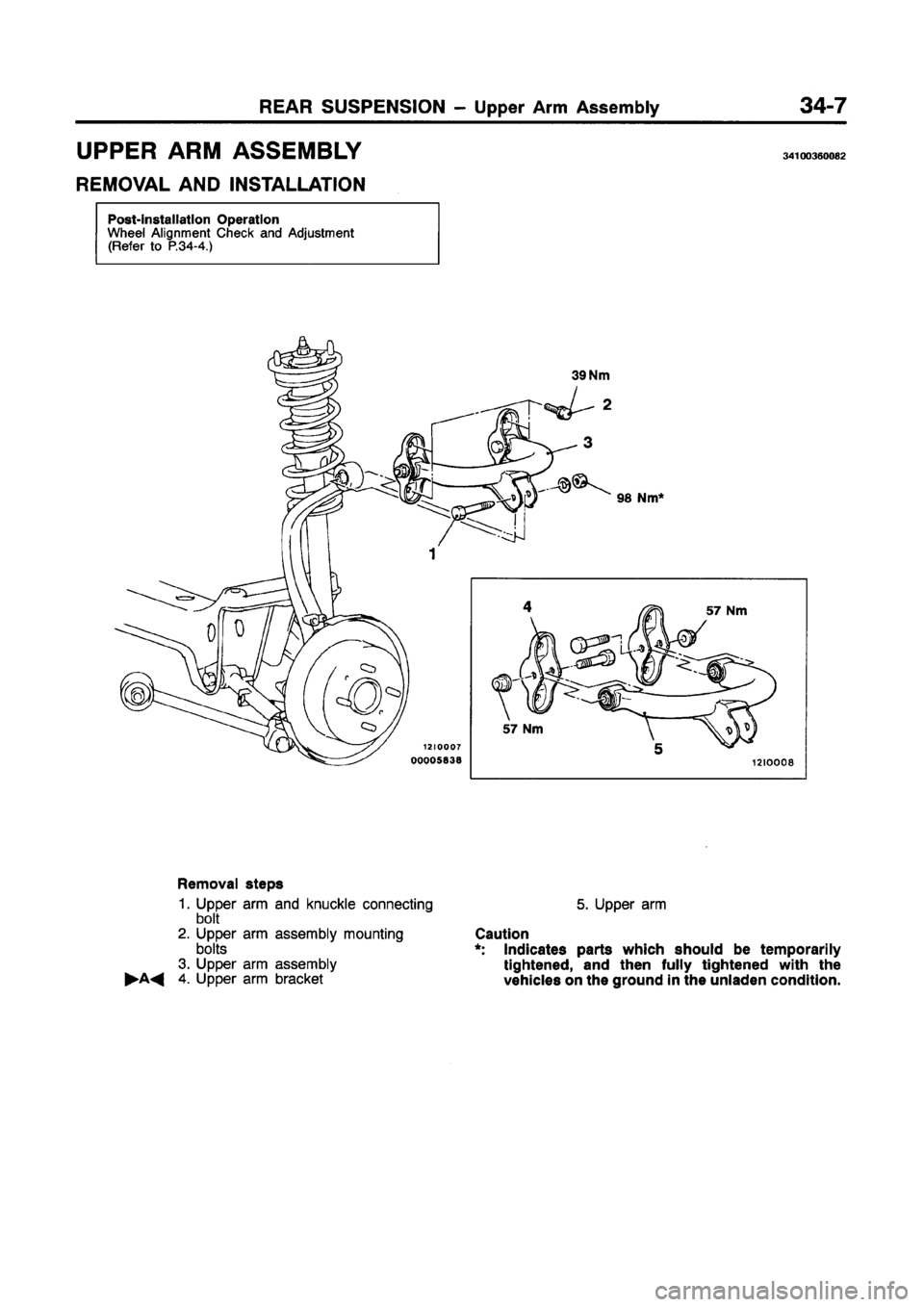 MITSUBISHI GALANT 1997 8.G Workshop Manual 