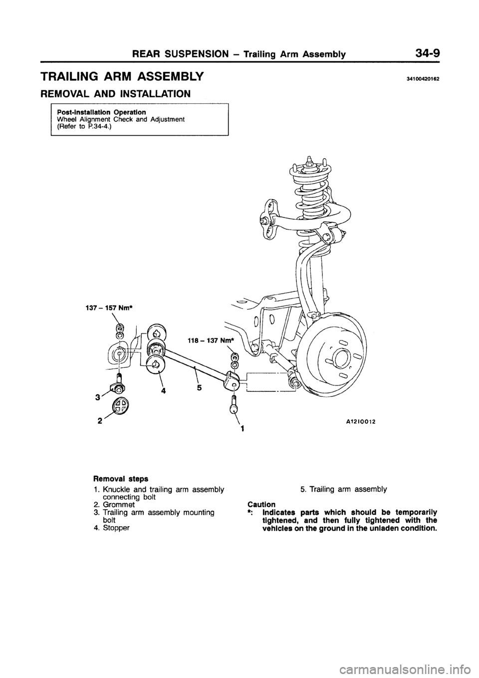 MITSUBISHI GALANT 1997 8.G Workshop Manual 