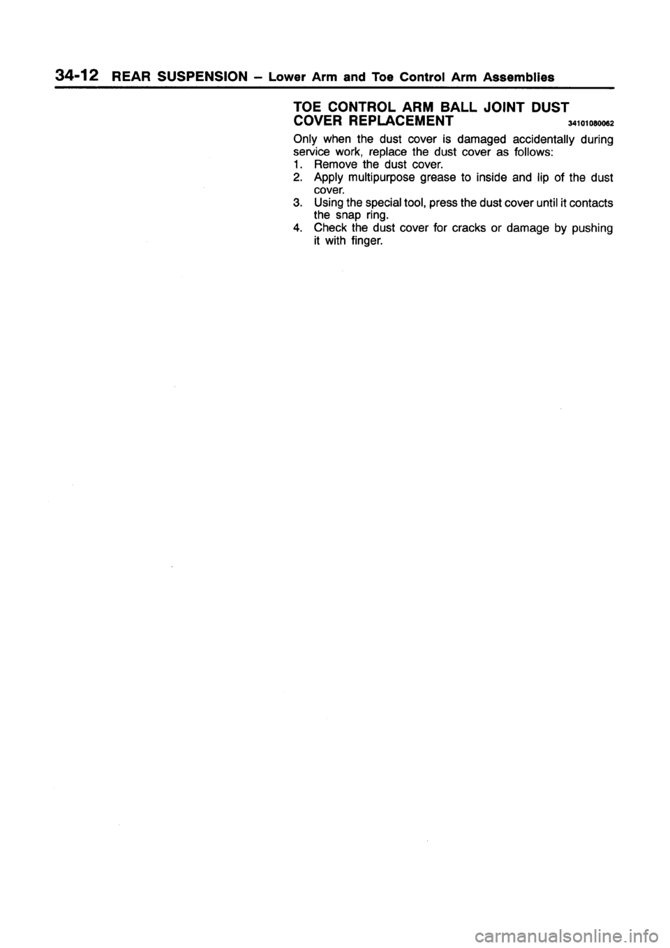 MITSUBISHI GALANT 1997 8.G Workshop Manual 