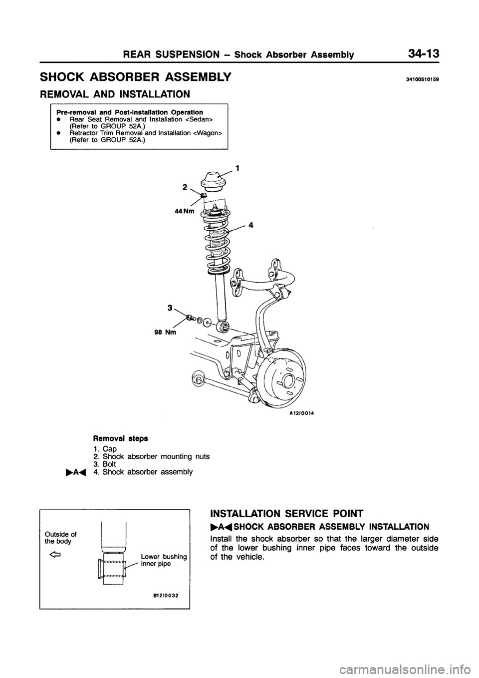 MITSUBISHI GALANT 1997 8.G Workshop Manual 