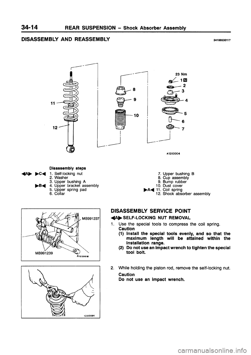 MITSUBISHI GALANT 1997 8.G Workshop Manual 