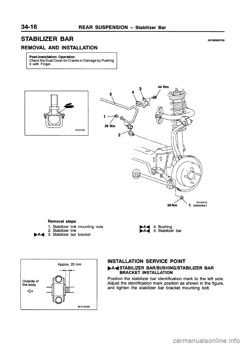 MITSUBISHI GALANT 1997 8.G Workshop Manual 