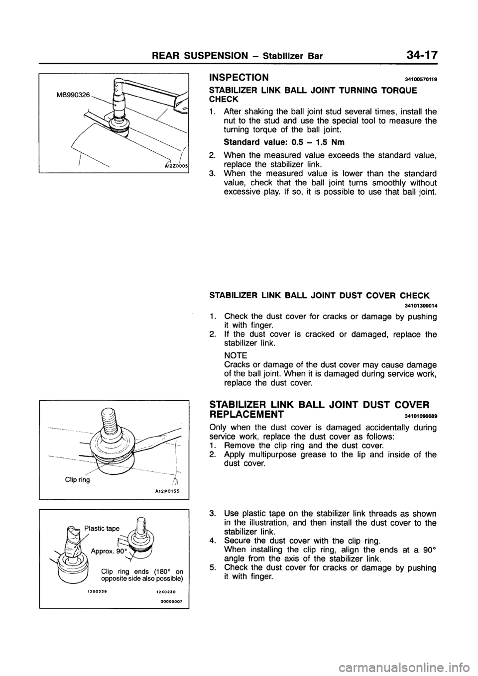 MITSUBISHI GALANT 1997 8.G Workshop Manual 