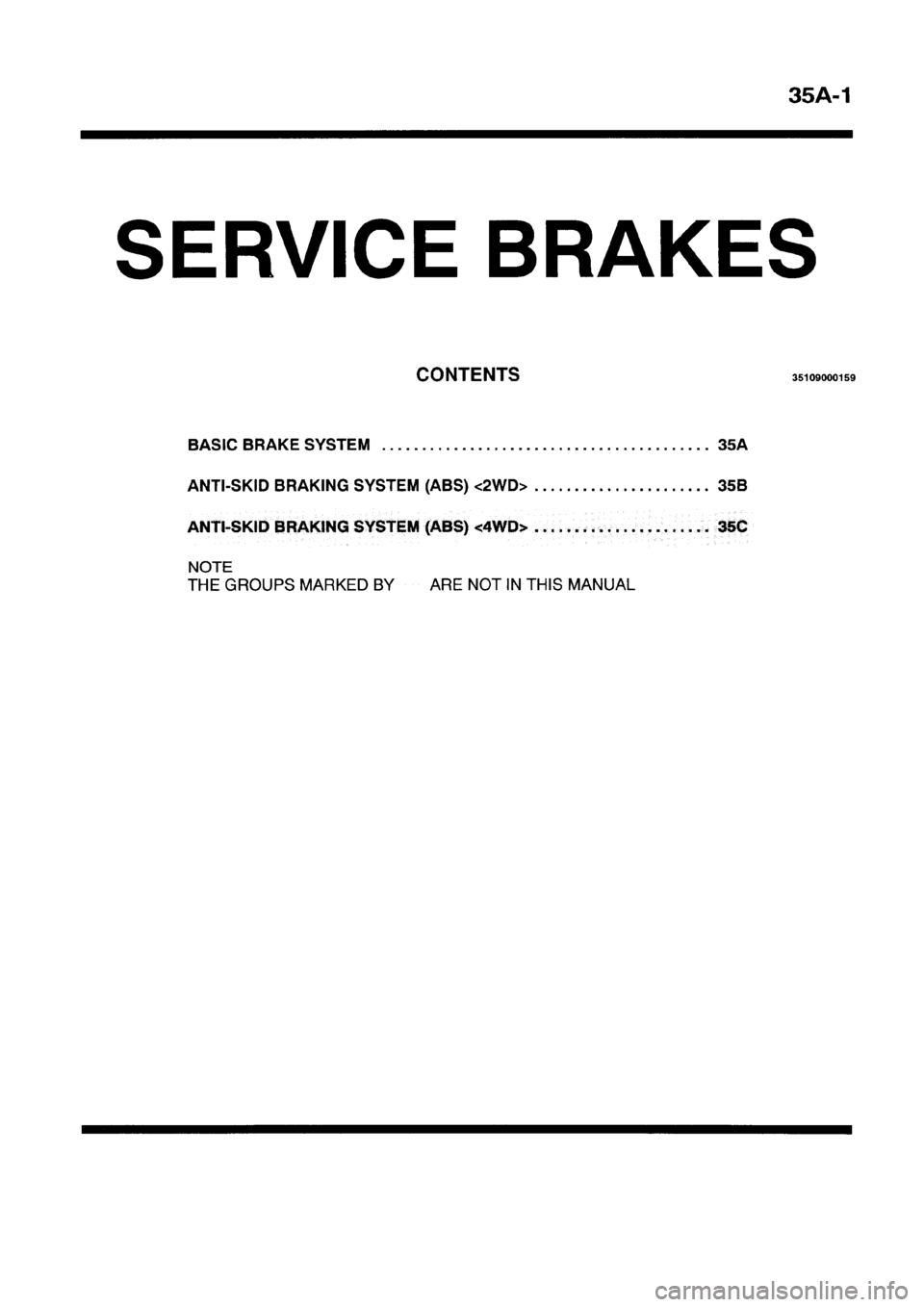 MITSUBISHI GALANT 1997 8.G Workshop Manual 