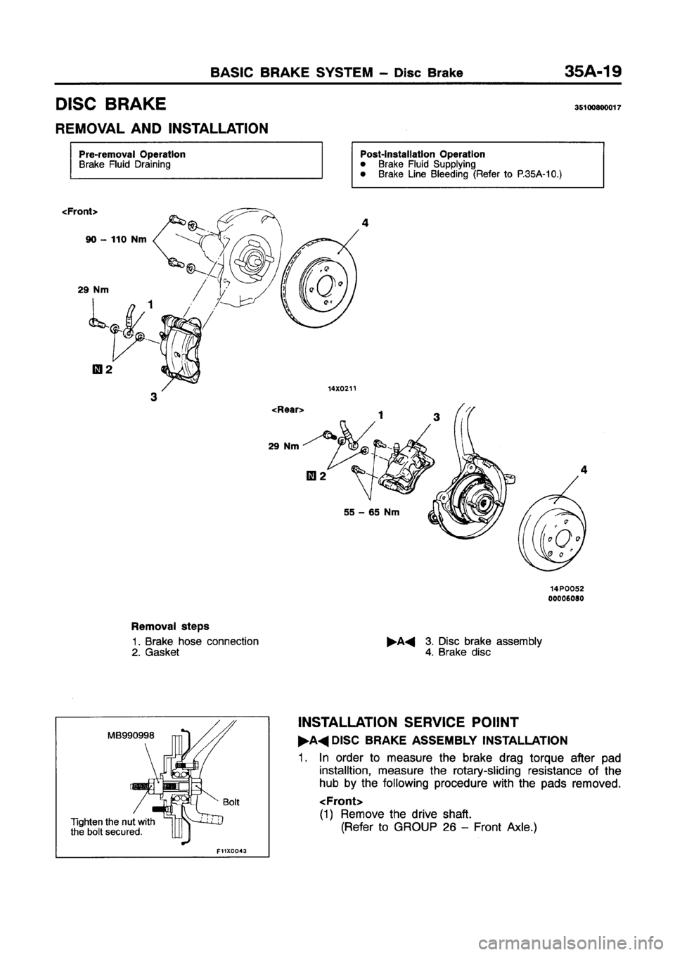 MITSUBISHI GALANT 1997 8.G Workshop Manual MITSUBISHI GALANT 1997 8.G Workshop Manual