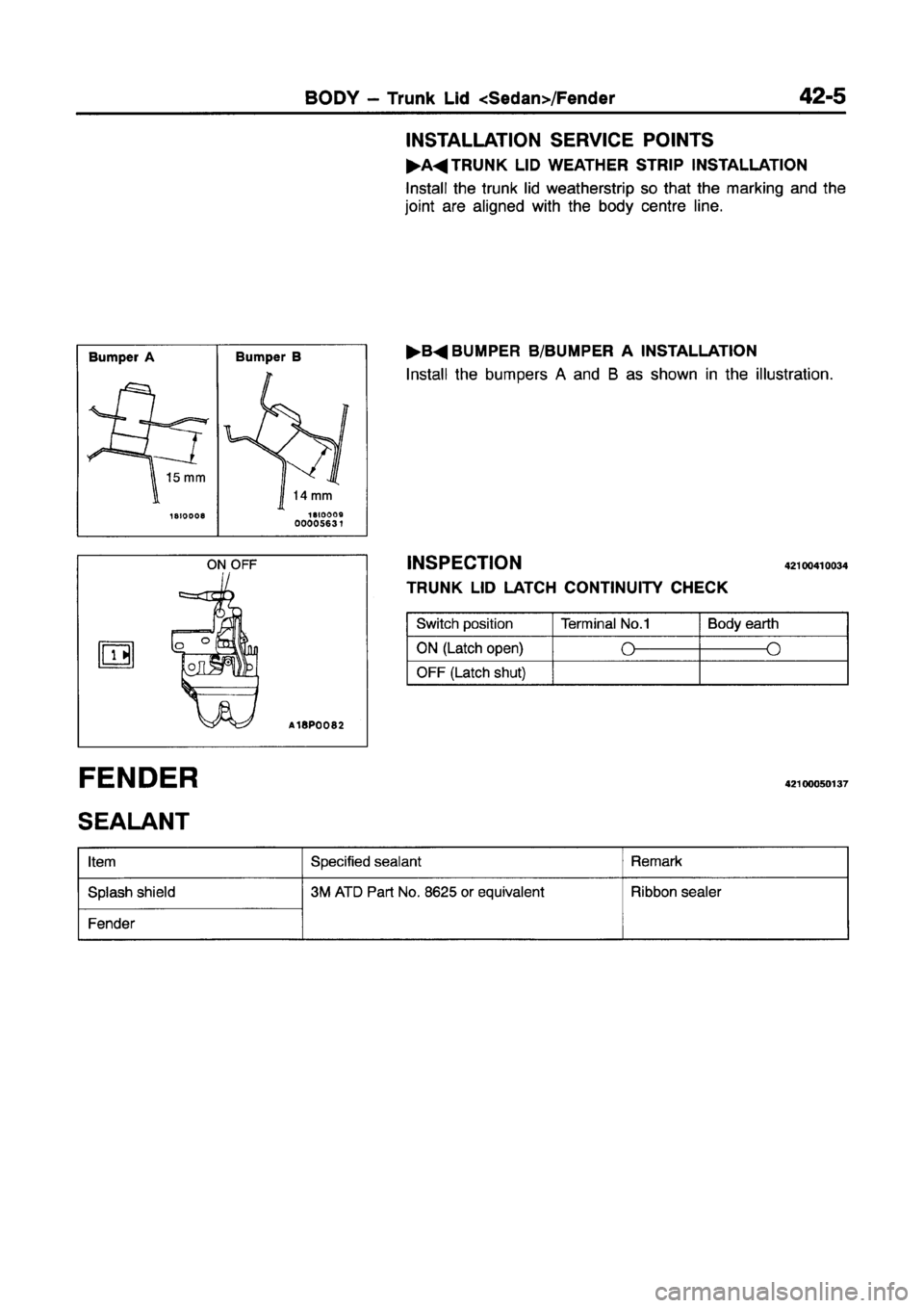 MITSUBISHI GALANT 1997 8.G Workshop Manual MITSUBISHI GALANT 1997 8.G Workshop Manual