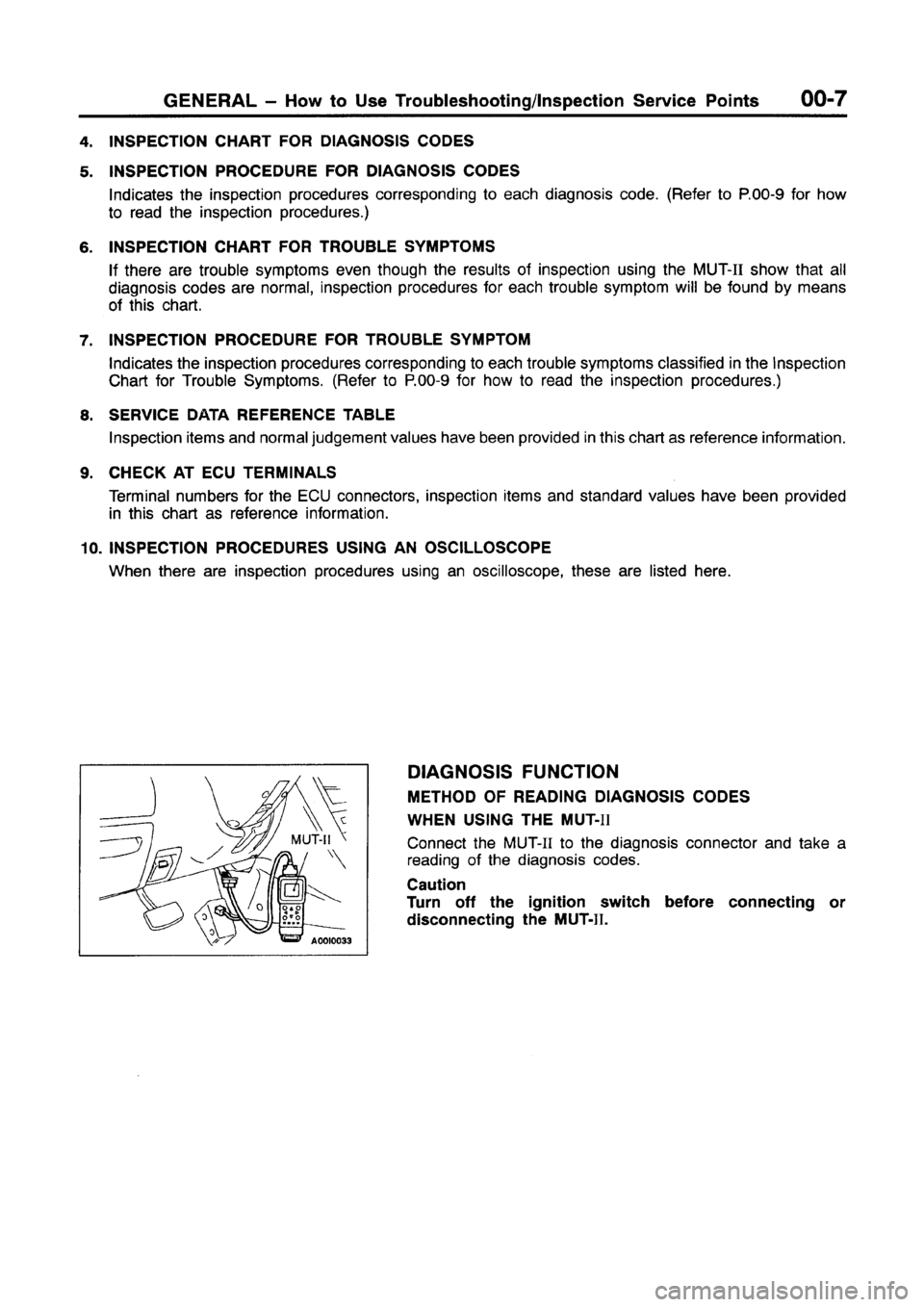 MITSUBISHI GALANT 1997 8.G Workshop Manual 