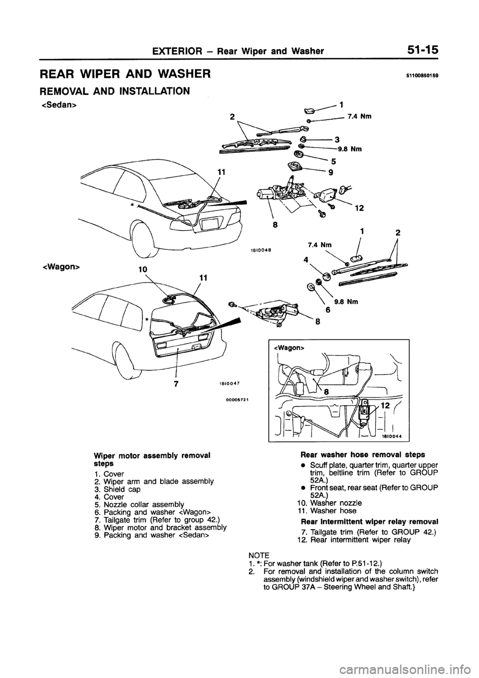 MITSUBISHI GALANT 1997 8.G Workshop Manual MITSUBISHI GALANT 1997 8.G Workshop Manual